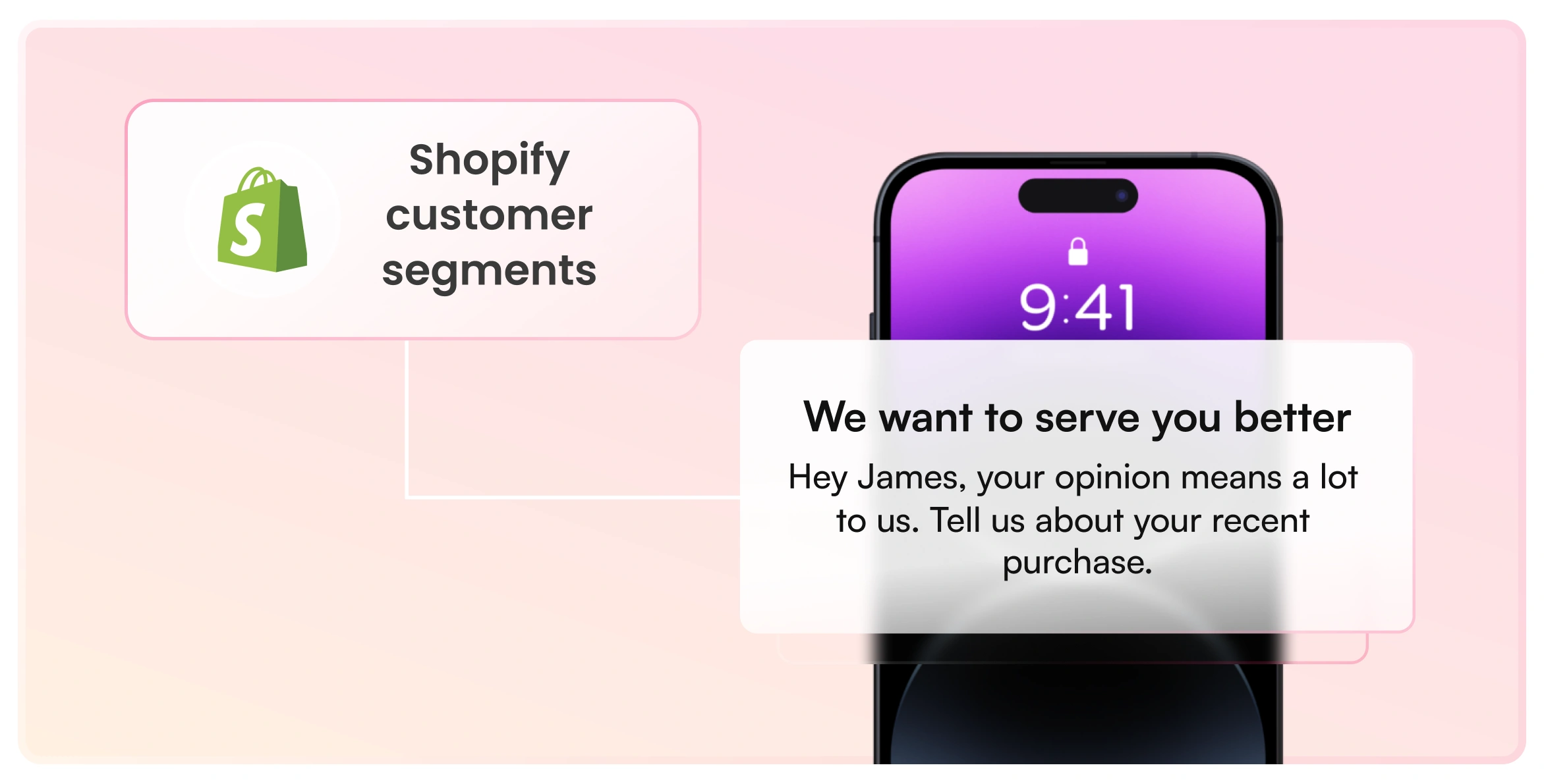 Vajro's integration with Shopify segments to personalize your messaging and increase enagagement