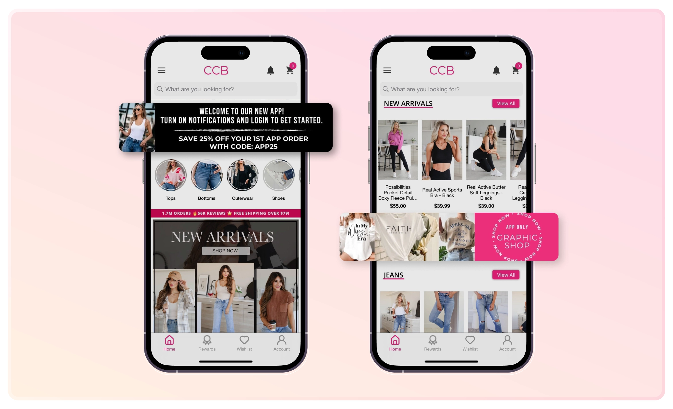 Shop CCB offers a flat discount for first-time app users and app-only products