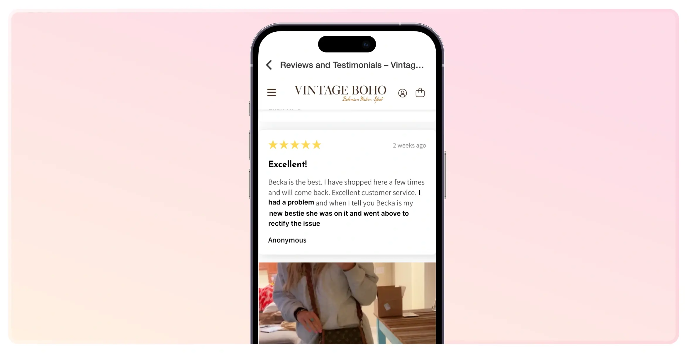 A customer review that explains how their decided to stay loyal based on the customer support.