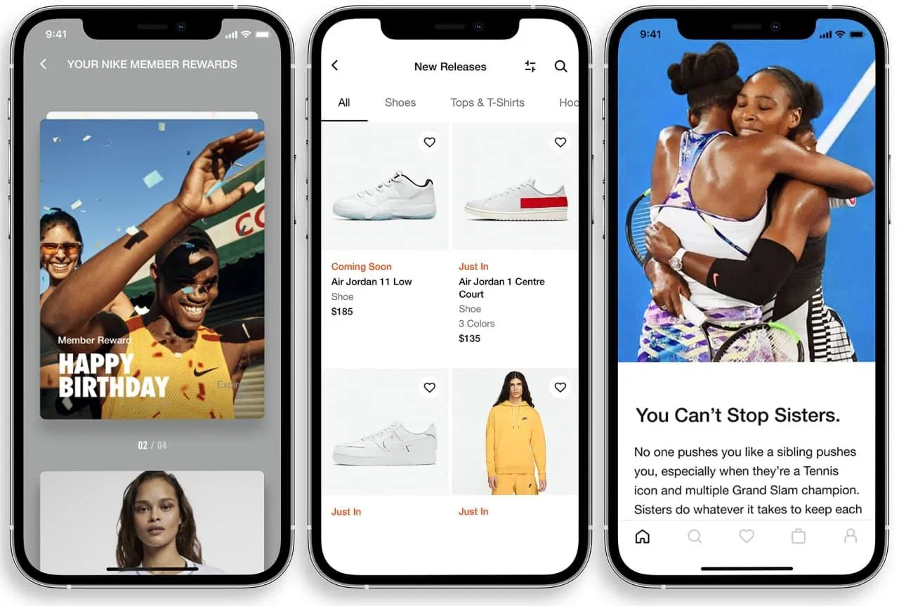 Nike mobile app as an example of a powerful owned channel