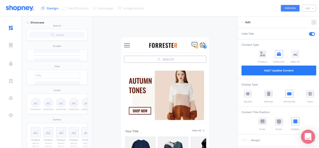 A screenshot from Shopney's dashboard.