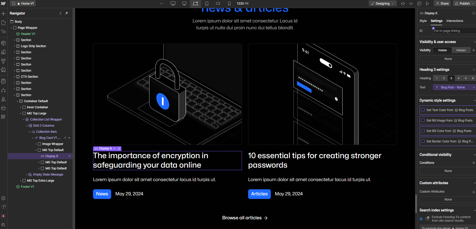 CMS Content - Cybersecurity X Webflow Template