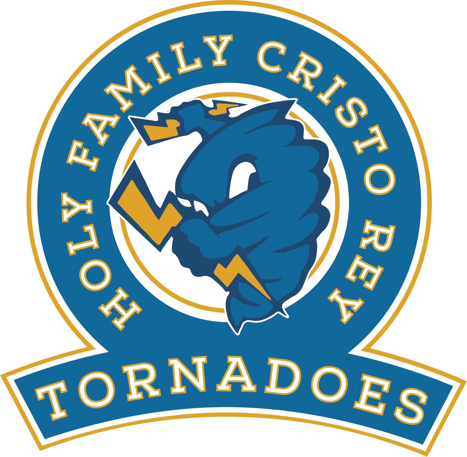 Tornado mascot of Holy Family Cristo Rey Catholic High School