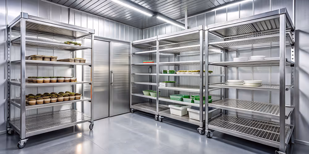 A commercial fridge