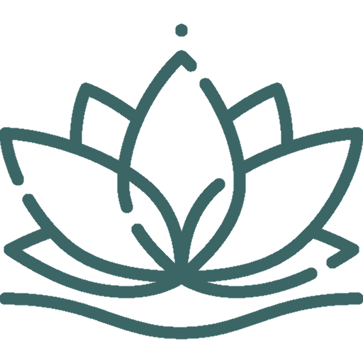 Ein Liniensymbol einer Lotusblume