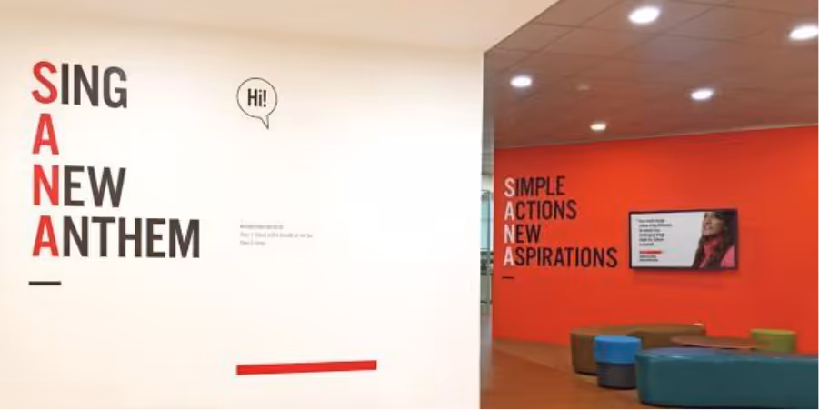 1Singapore Anti-Narcotics Association SANA environmental branding