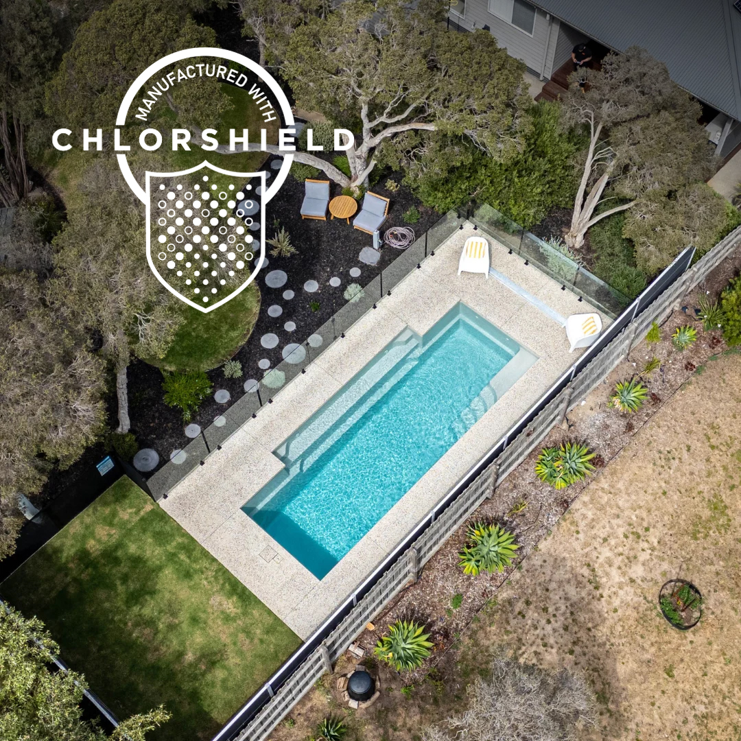 Our fibreglass pool shells use premium gelcoat to prevent fading and chalking.