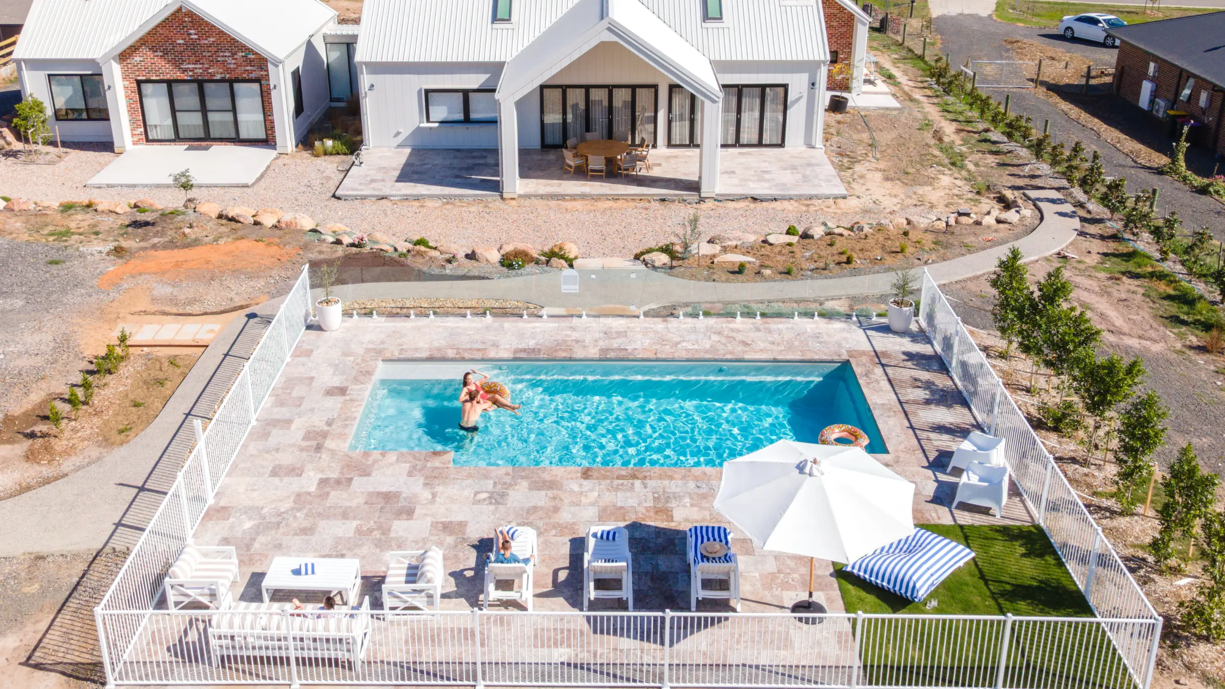 Summertime Pools come in a range of colours suited to Aussie backyards.