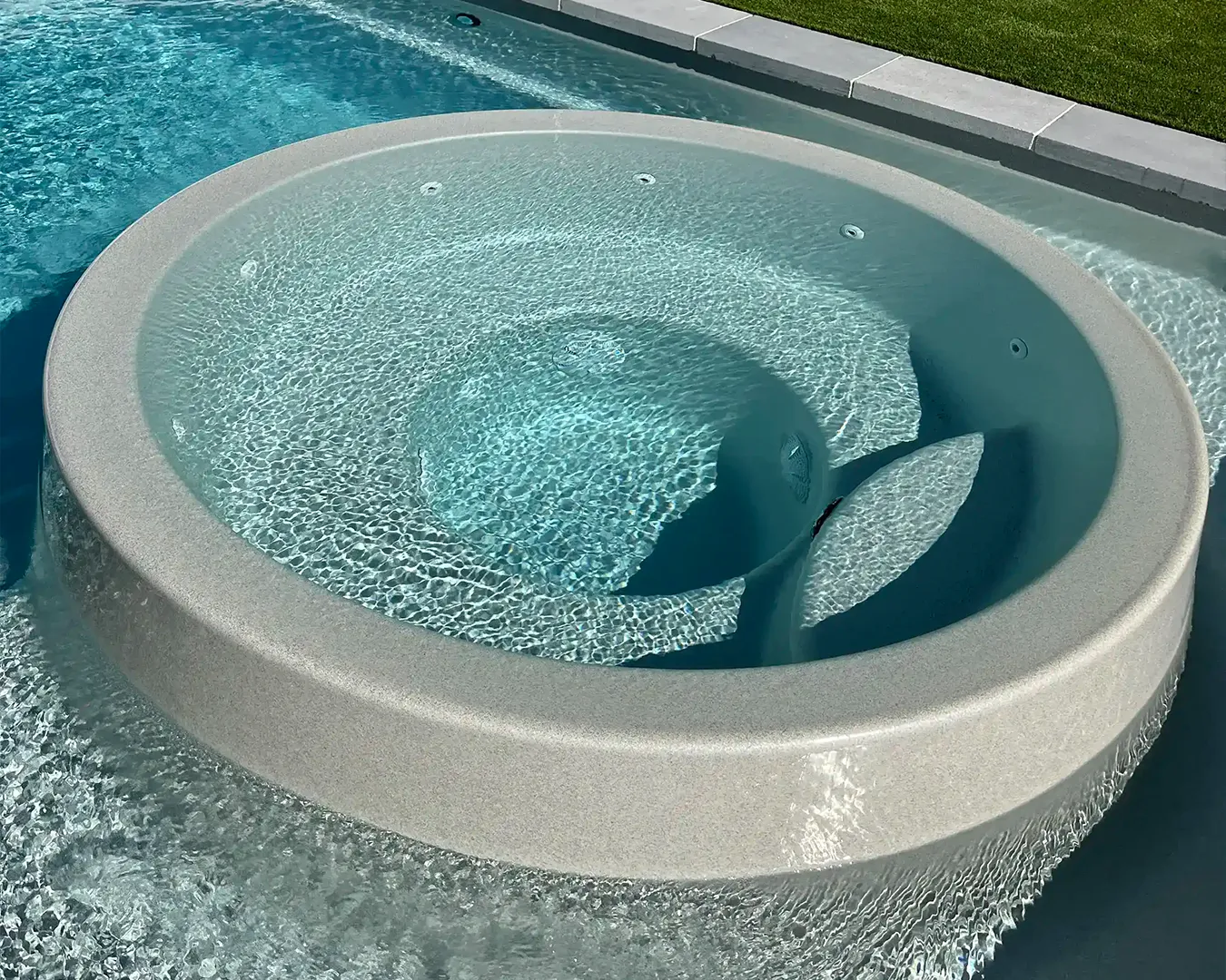 Close up of Daylesford pool Spa area