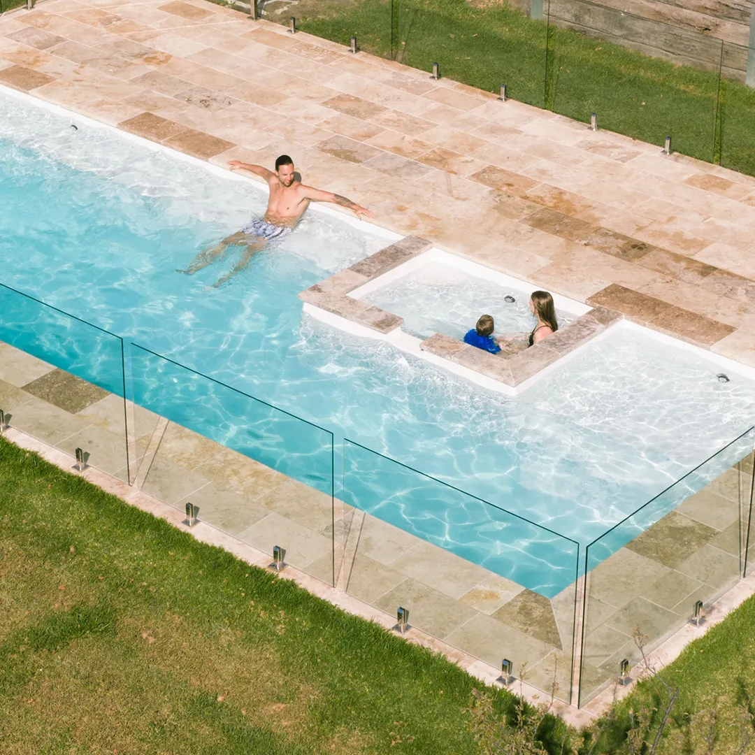 Our fibreglass pool shells use premium gelcoat to prevent fading and chalking.
