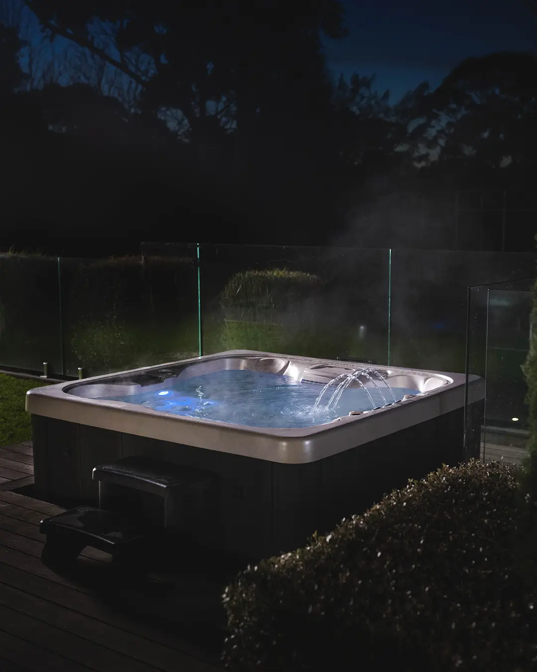 night shoot of HALO Spa