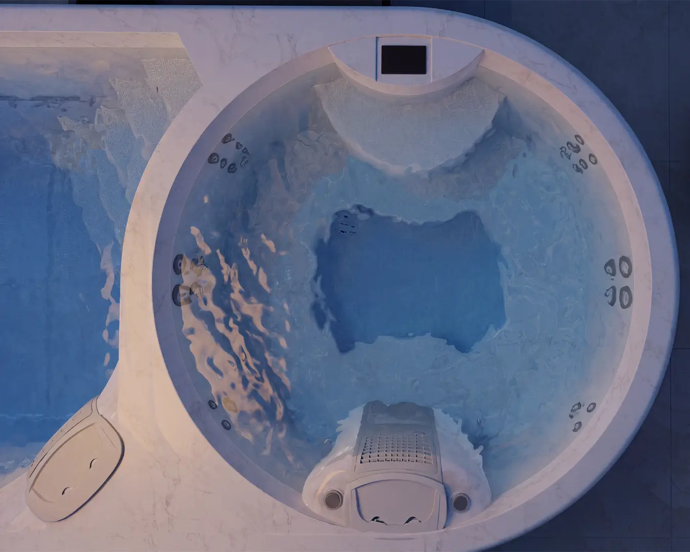 Round plunge HALO spa