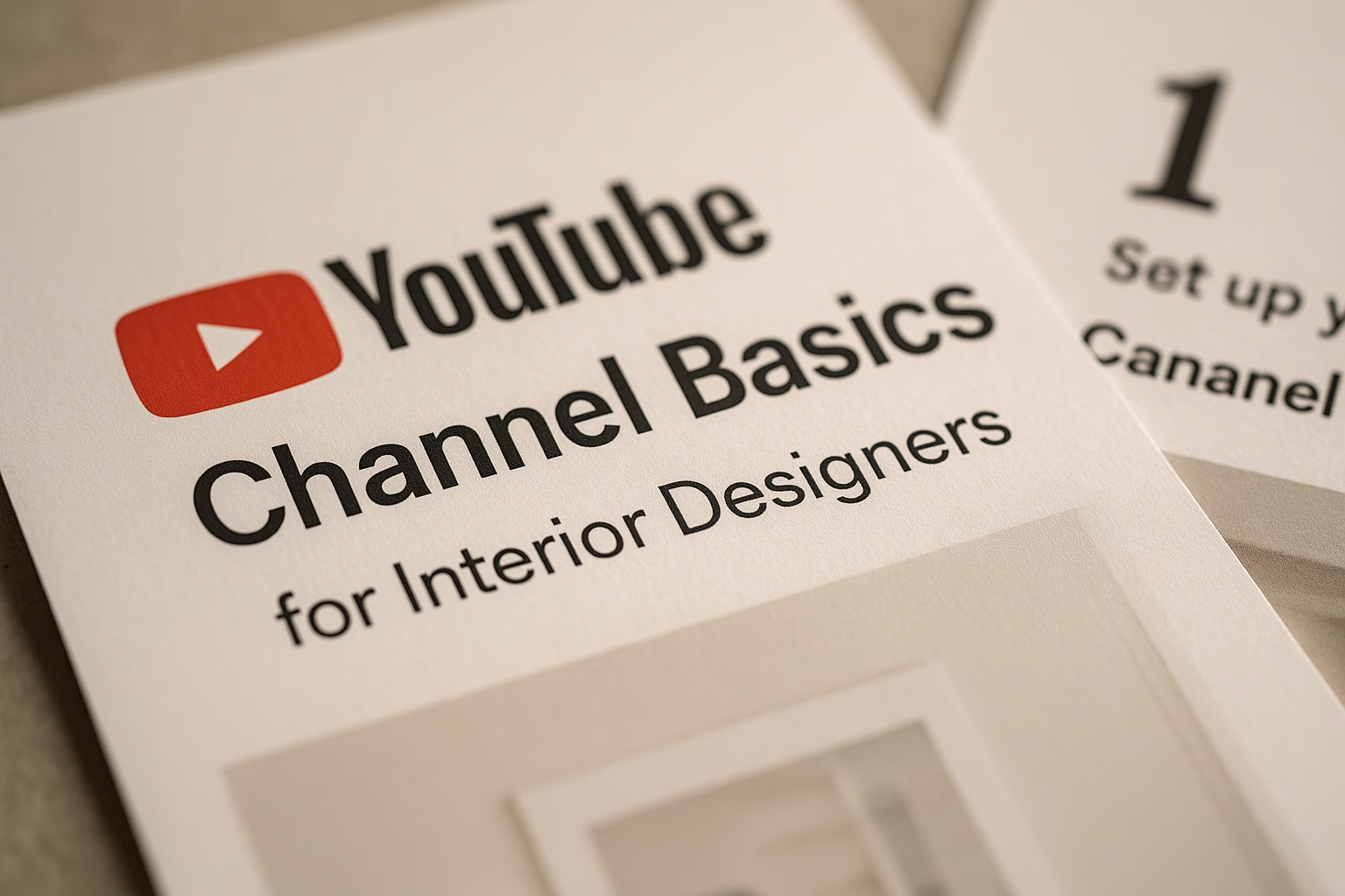 Interior Designers: Grow Your YouTube Basics