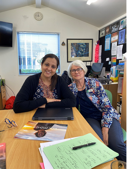 Ravinda Kaur (Director of Literacy at Aorere College) and Dr Julia Westera (Director RTeach Institute).
