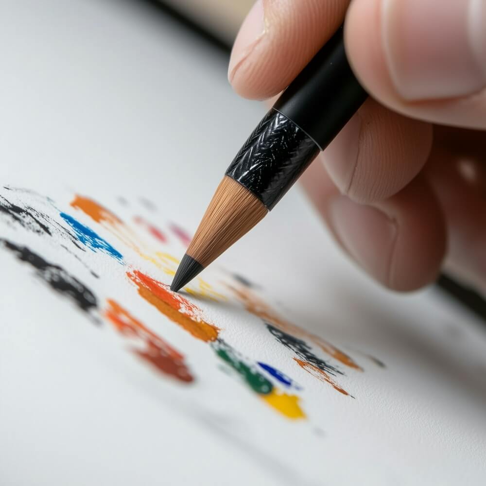 Me painting an art piece