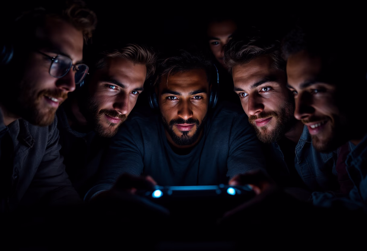 image of community gaming event (for a gaming and entertainment)