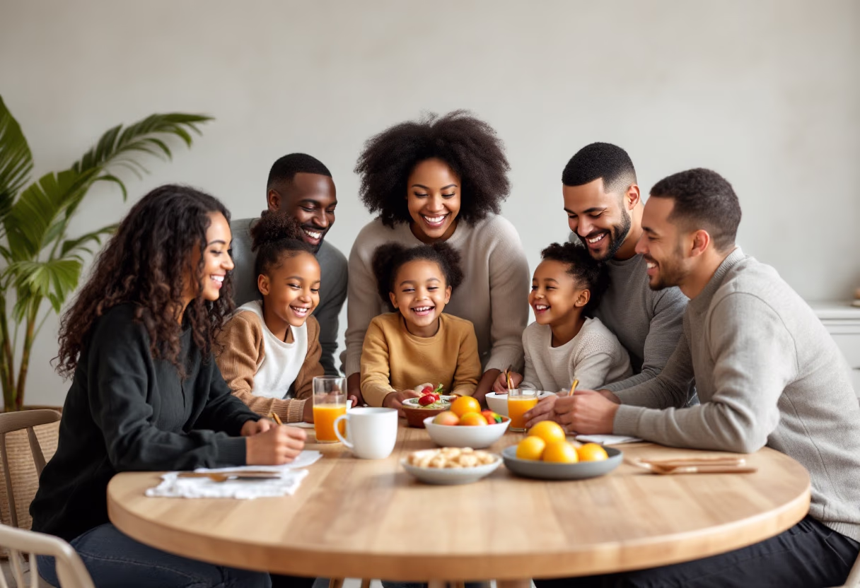 image of a family celebrating at a chinese restaurant