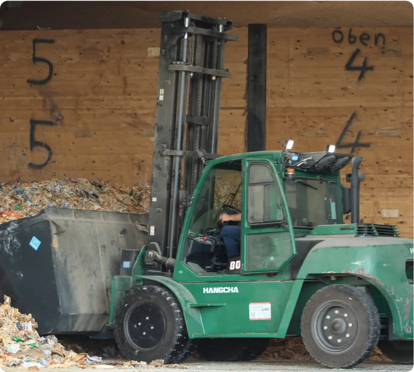 Aufladen Agrargut im Lager