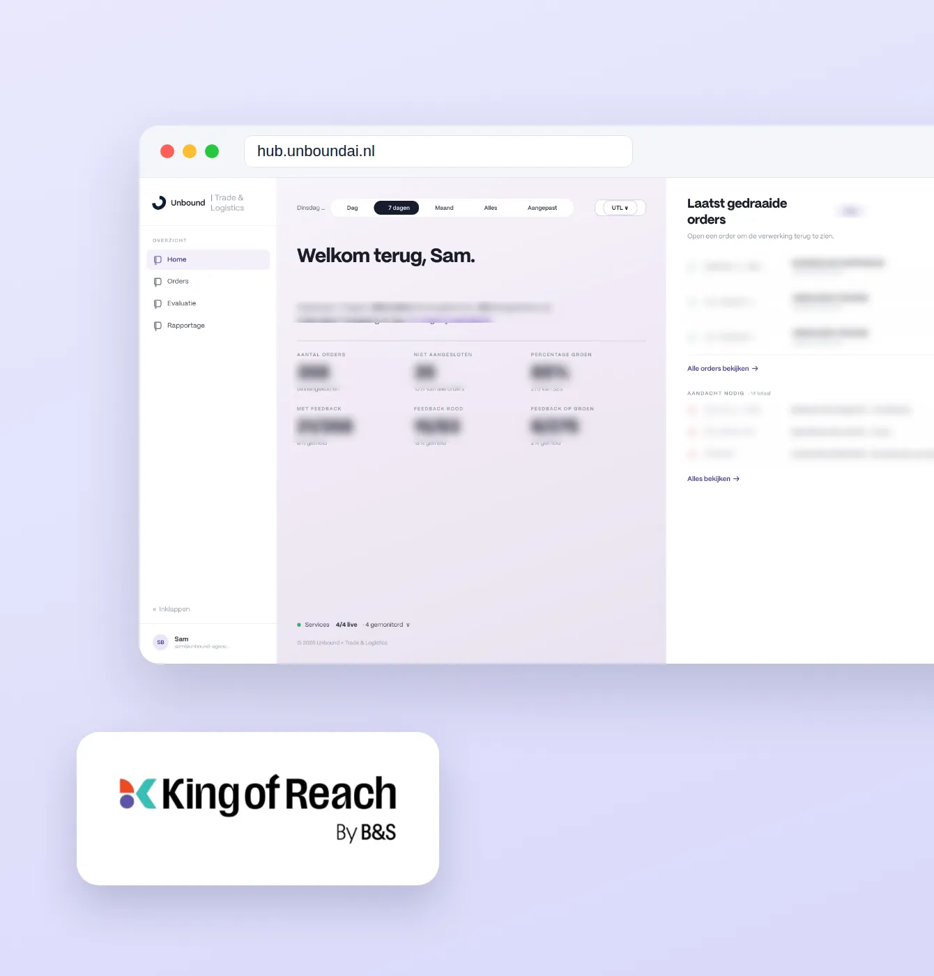King of Reach werkt met een digitale medewerker in de Unbound Hub