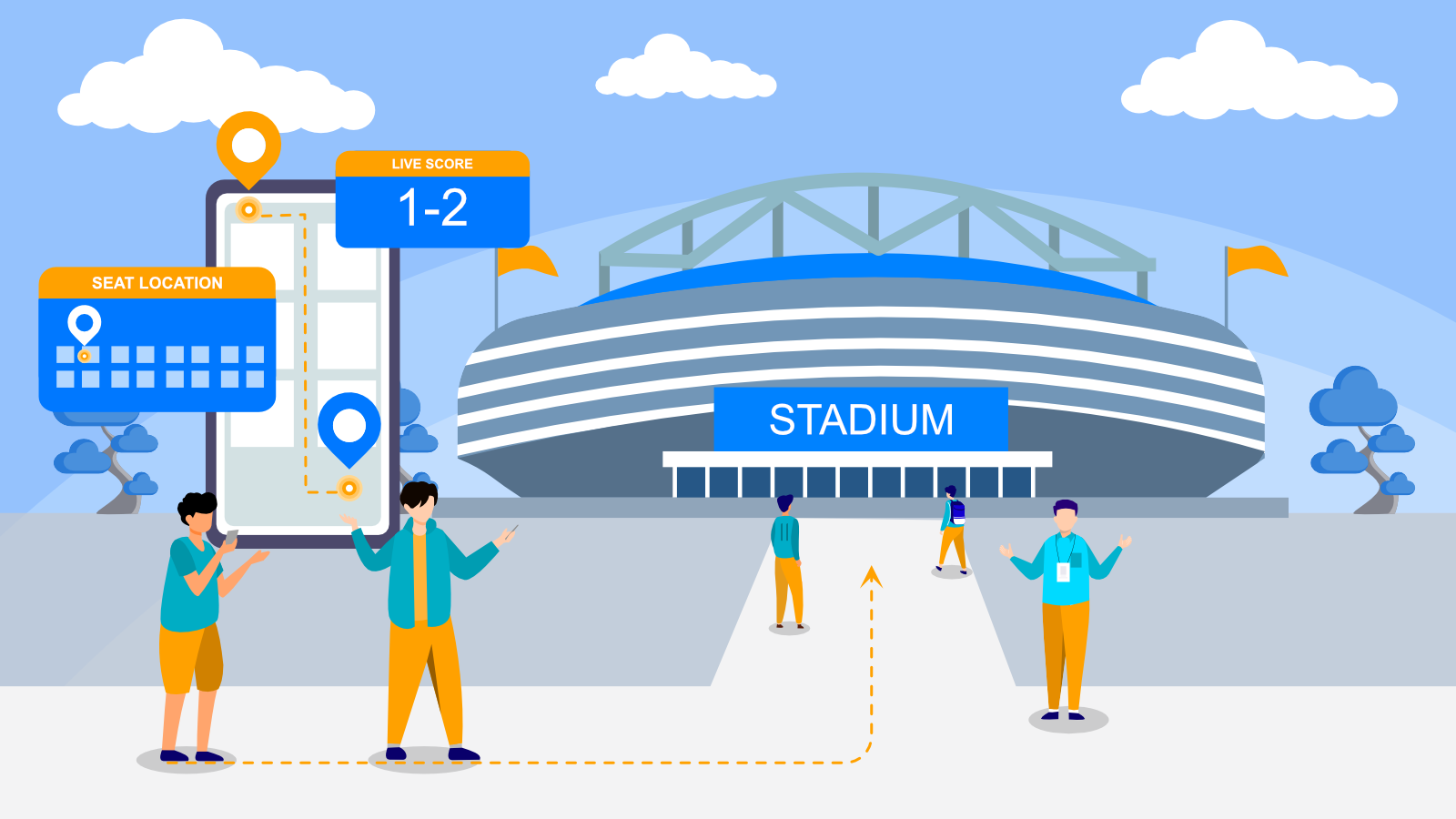 Indoor Navigation for Stadiums
