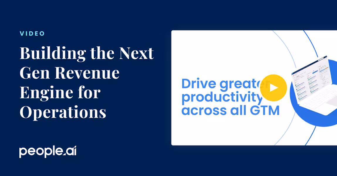 Building the Next Gen Revenue Engine for Operations