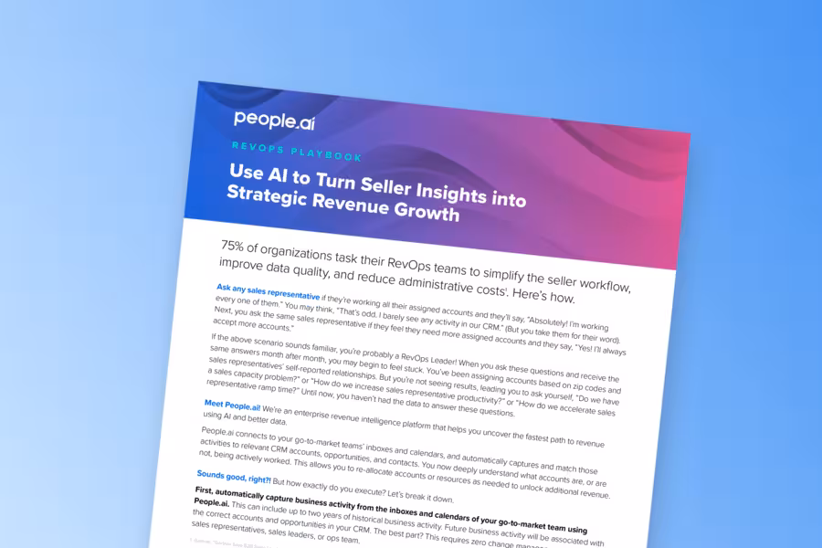 Use AI to Turn Seller Insights into Strategic Revenue Growth