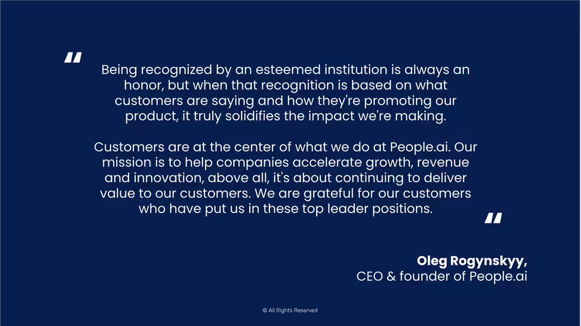 People.ai was also recognized