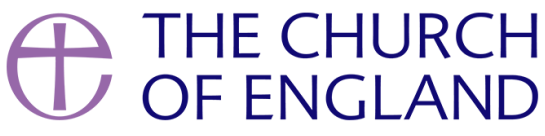 The Church of England logo featuring a purple circular cross symbol to the left of the text.
