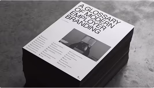 Professional printed publication with minimalist design