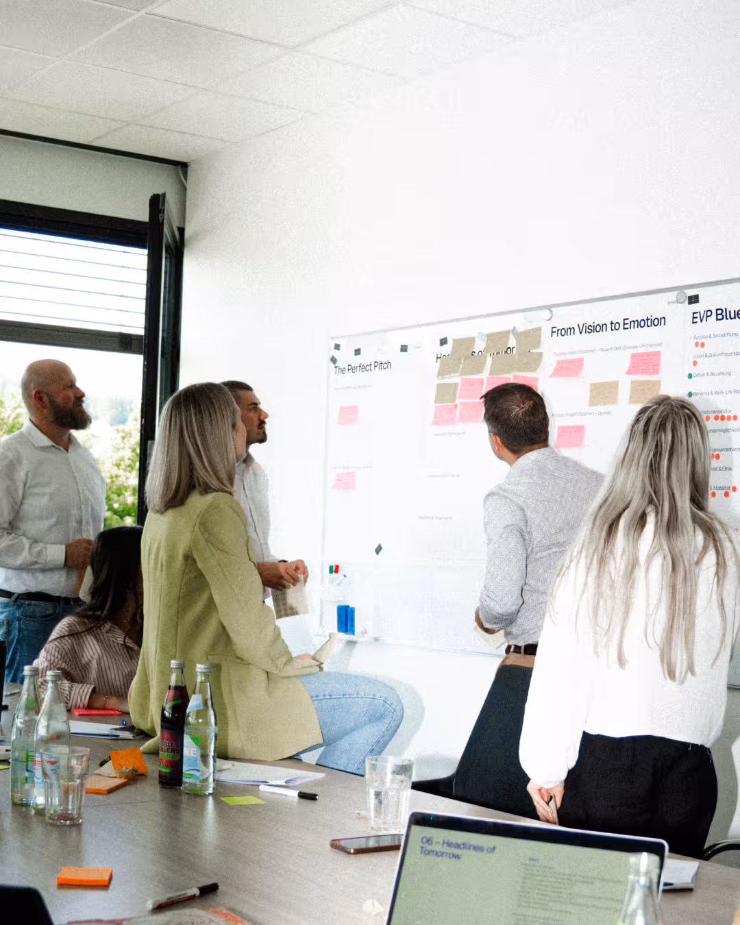 Ein Unternehmenkultur Co-Creation Workshop zur erarbeitung der Arbeitgeberpositionierung.