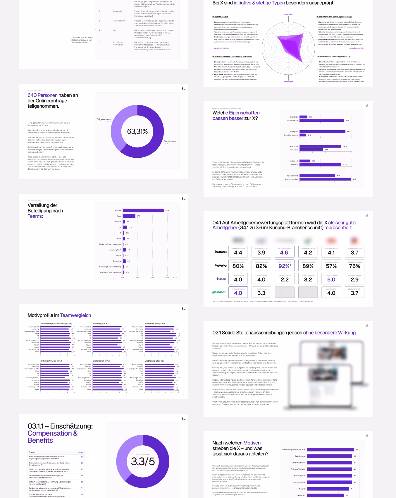 Ein Analysereport für die Entwicklung einer starken EVP der Employer Branding Agentur straling
