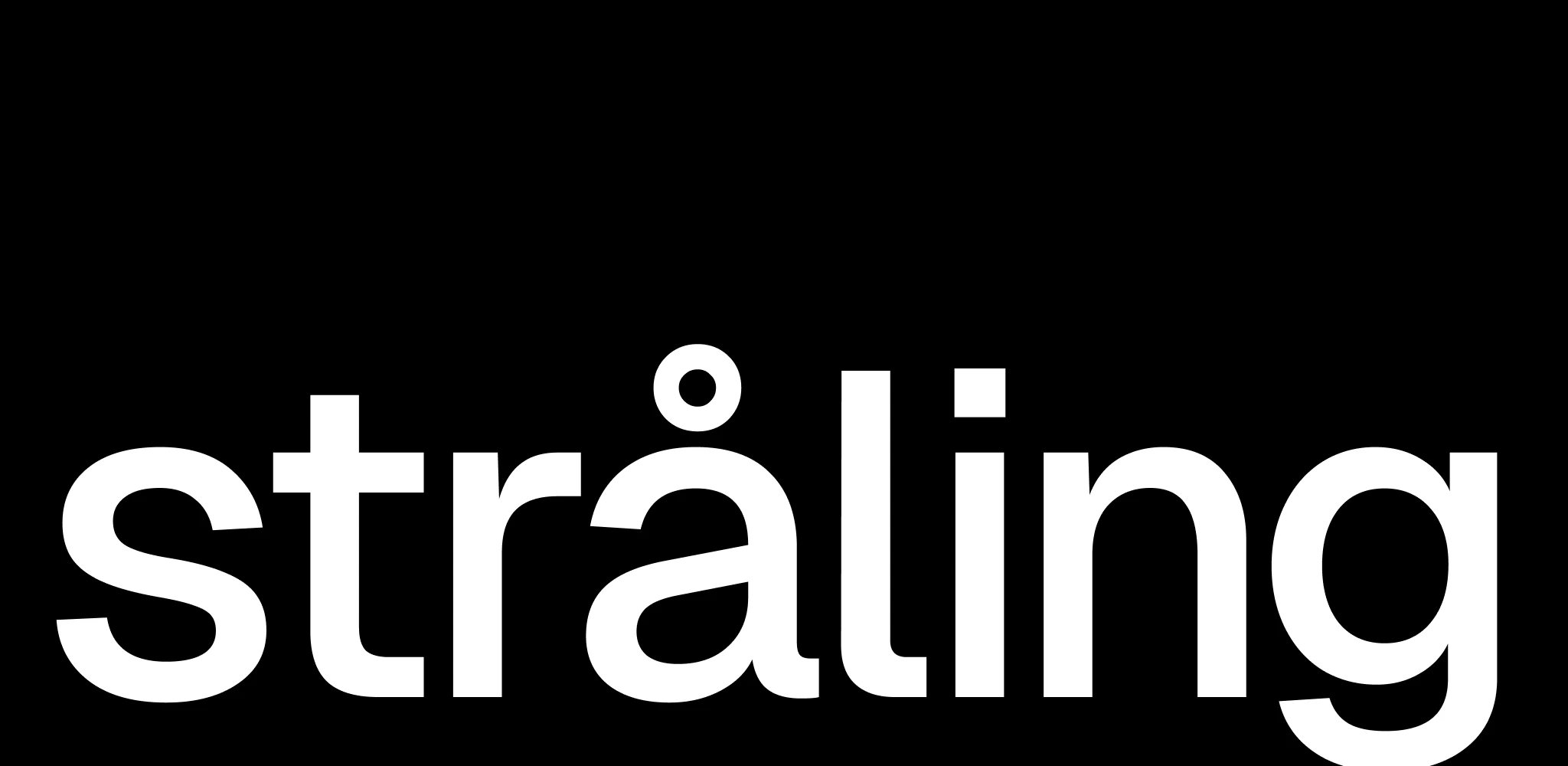 strlaling Logo in weiß auf schwarzem hintergrund
