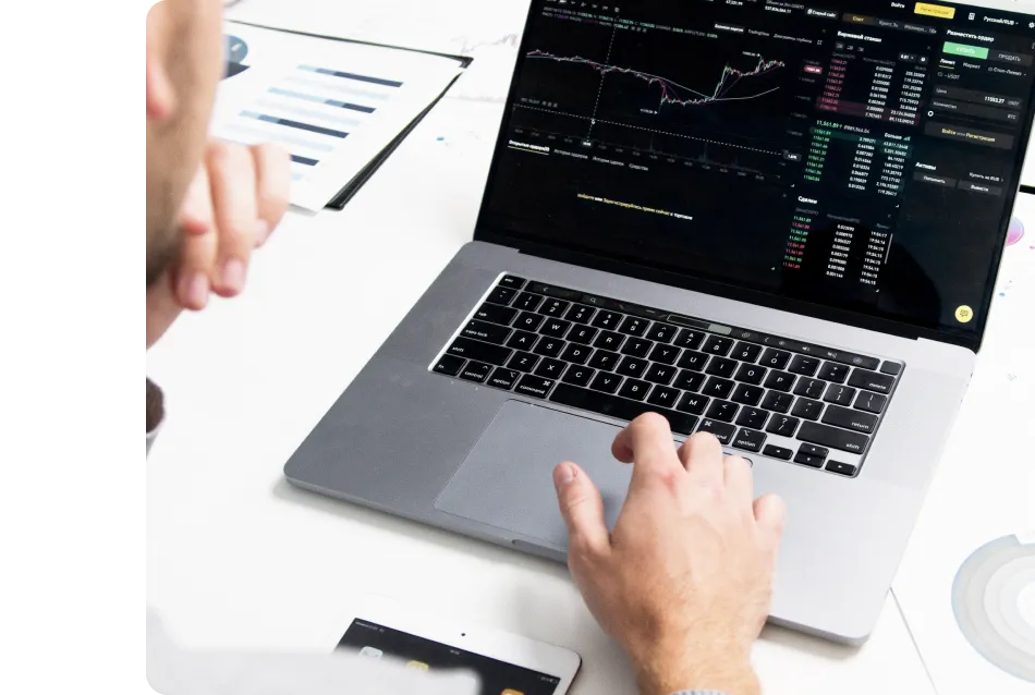User works in a FinTech platform