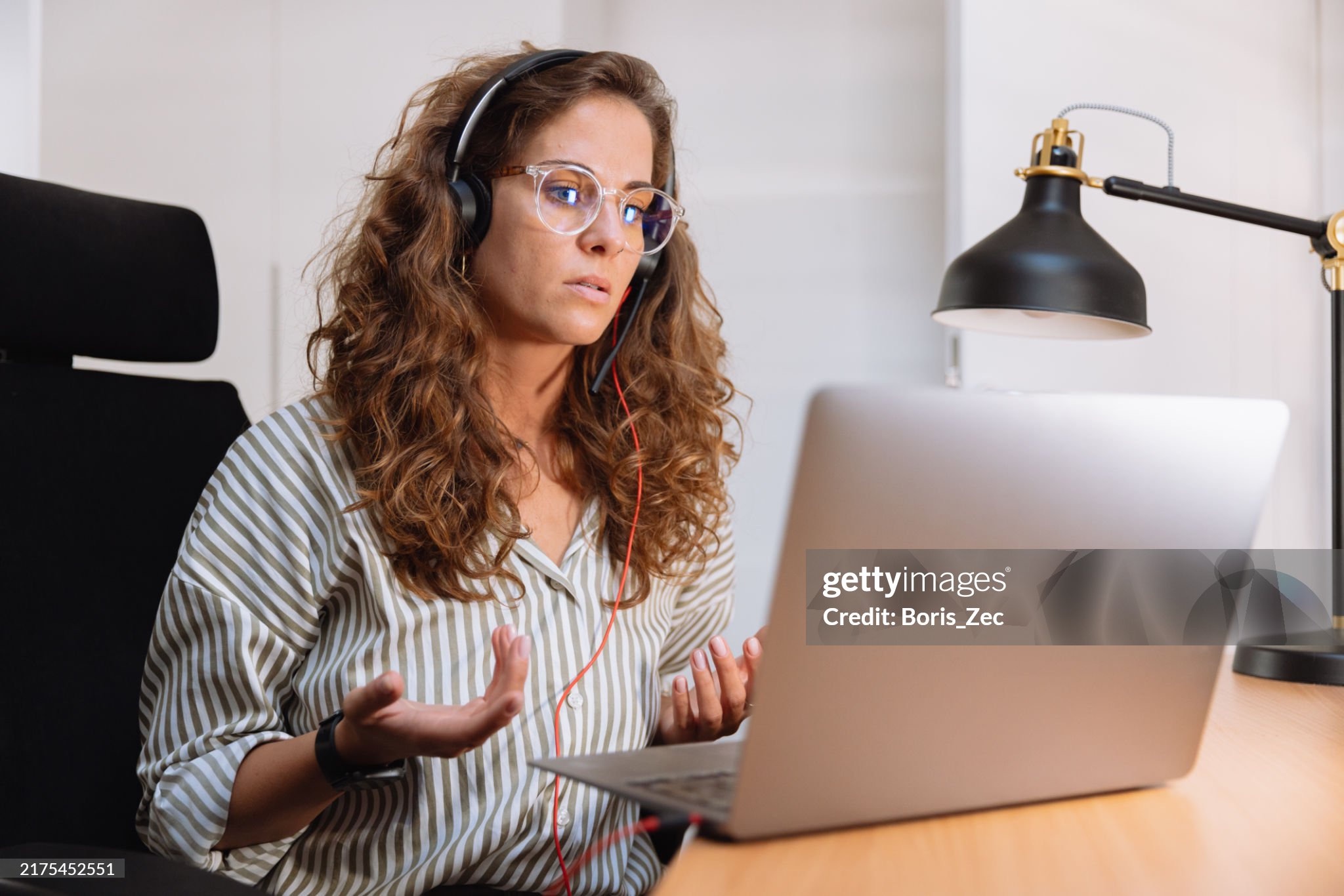 Customer working on a laptop