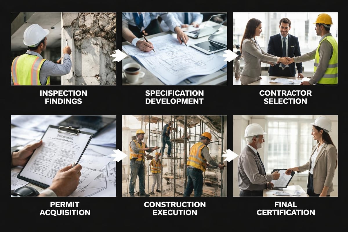 Repair planning workflow