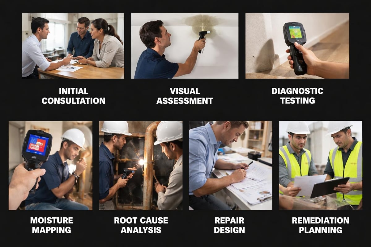 Water intrusion assessment process