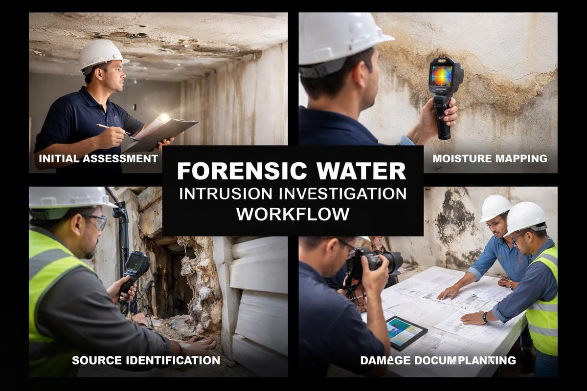 Water intrusion investigation methods