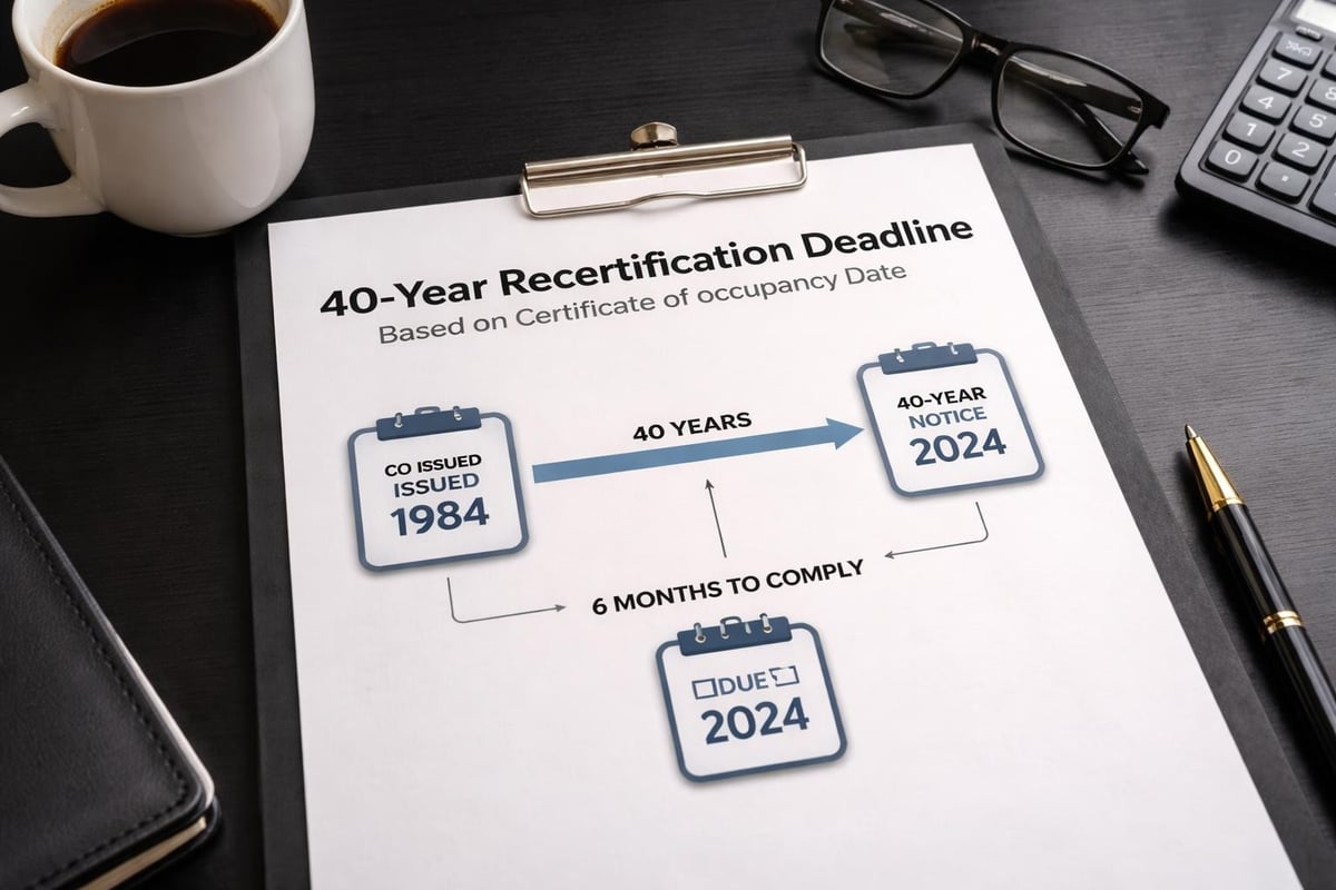 Building age timeline calculation