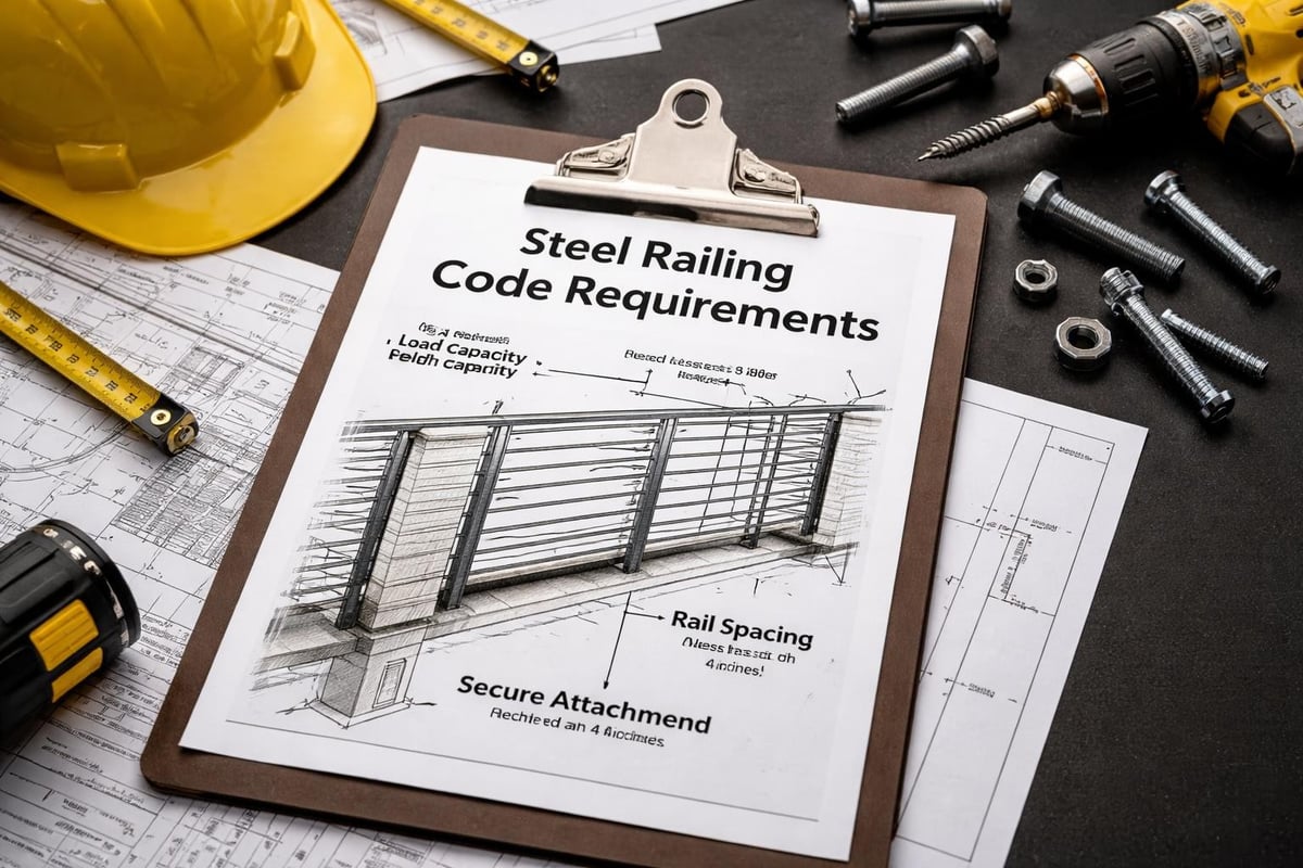 Steel railing code compliance