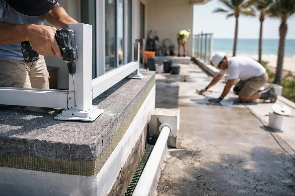 Railing integration systems