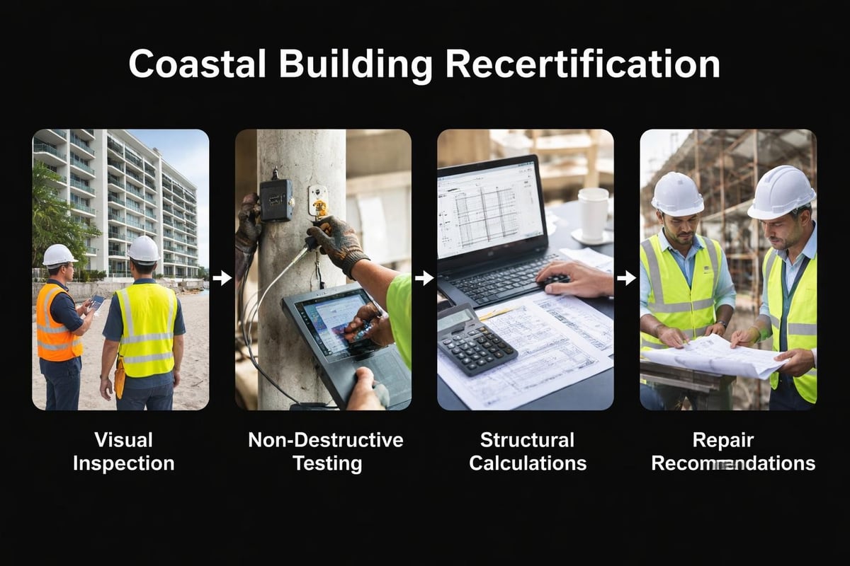 Structural assessment workflow for building recertification