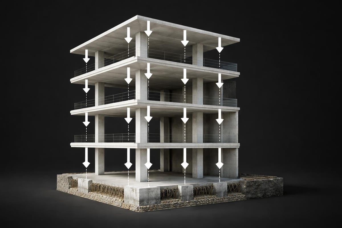 Load distribution in building structures
