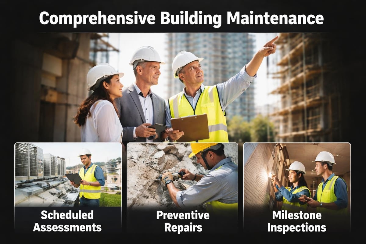 Proactive building maintenance timeline