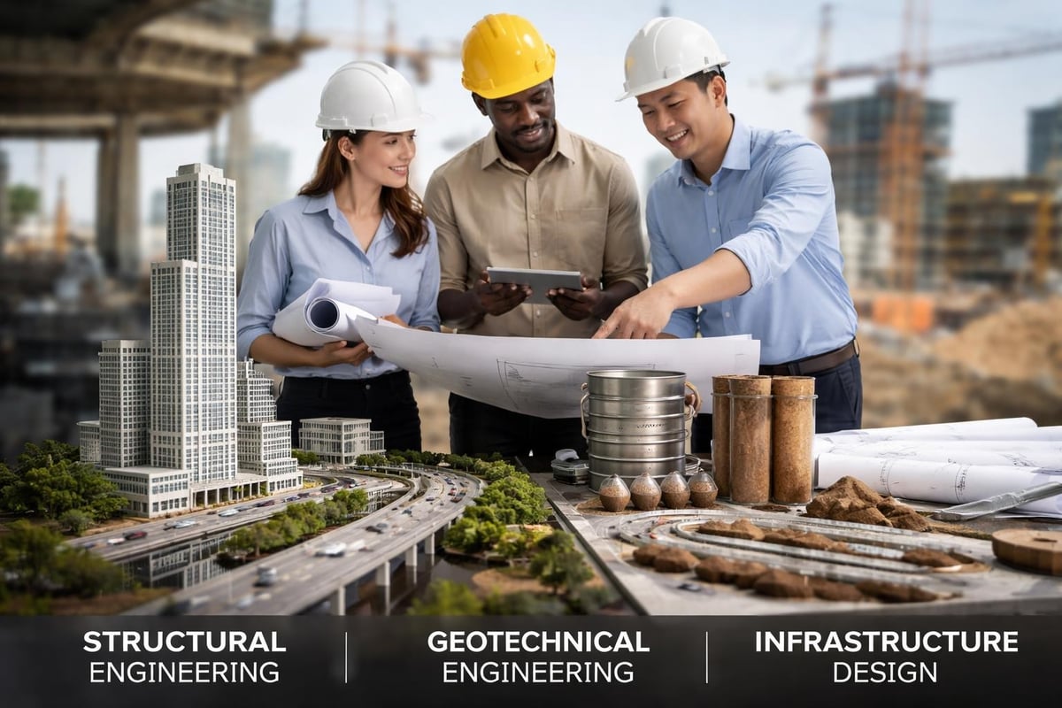 Civil engineering service categories