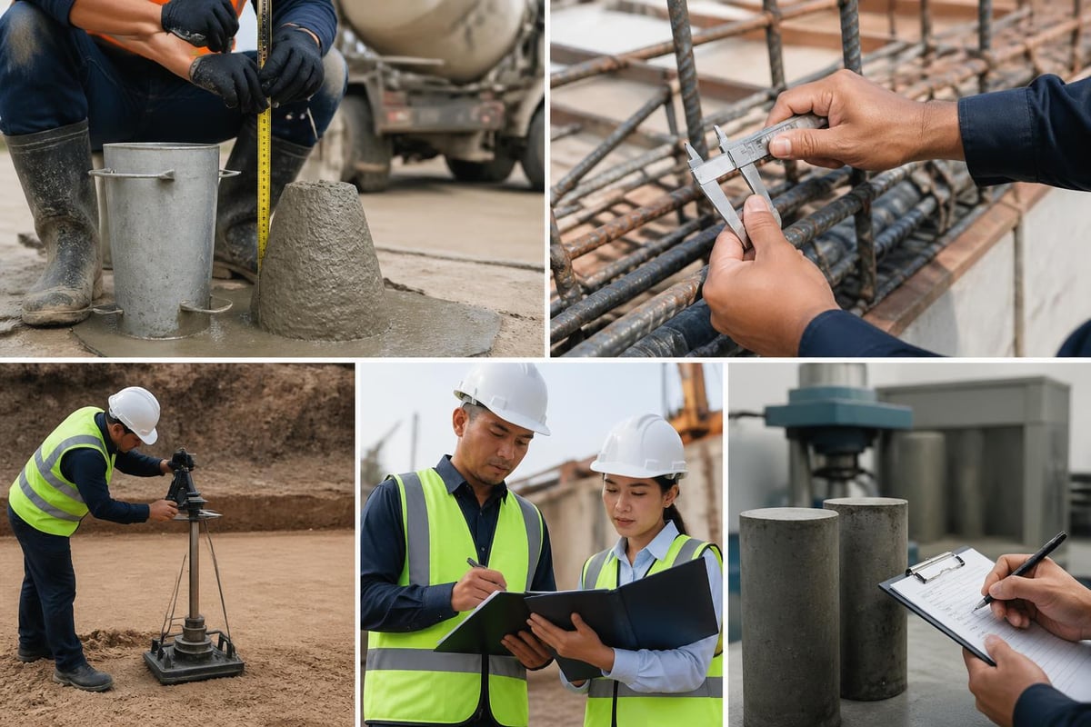 Material testing coordination