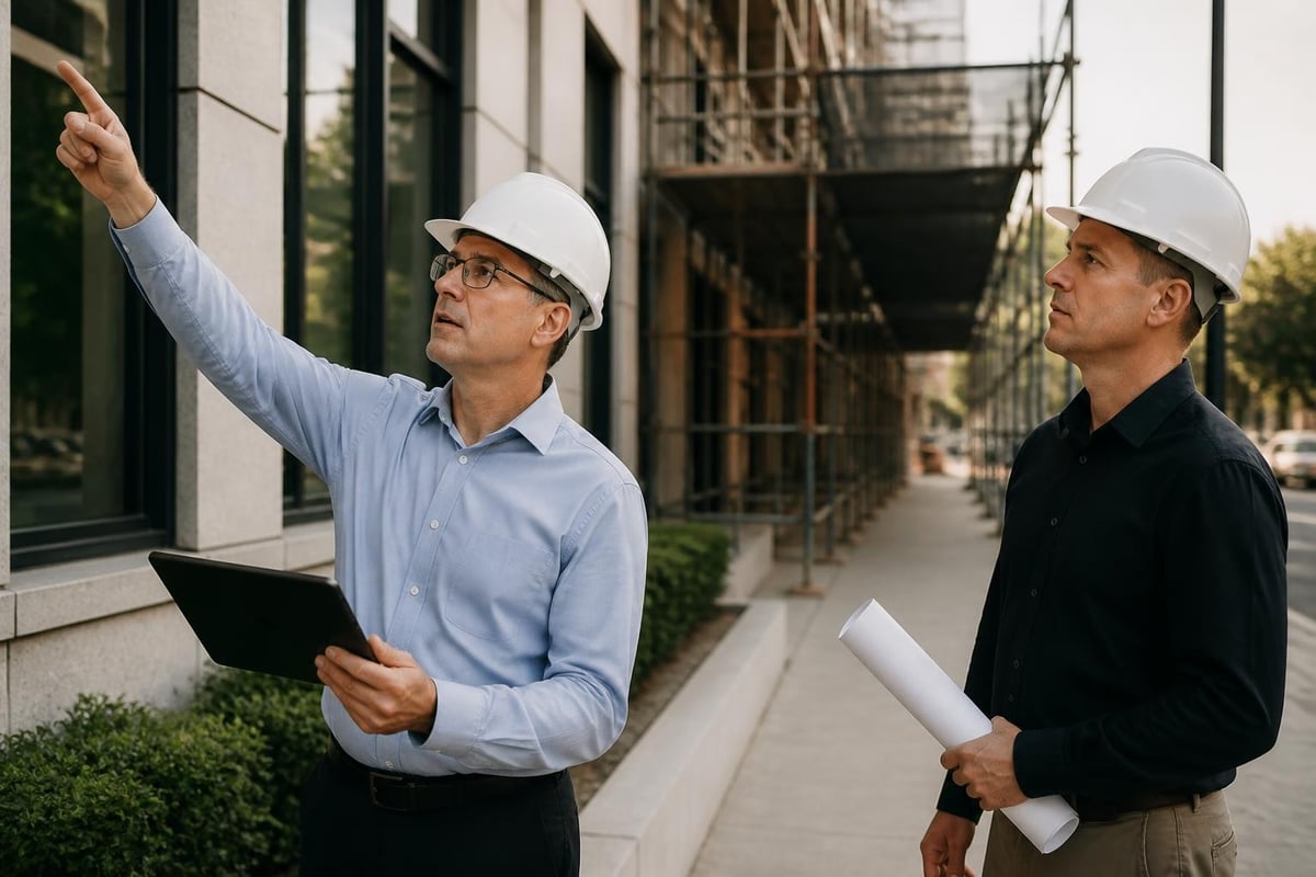 Construction project oversight workflow