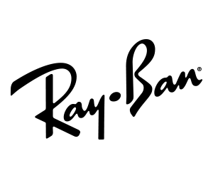 Ray-Ban logo, iconic eyewear brand signature