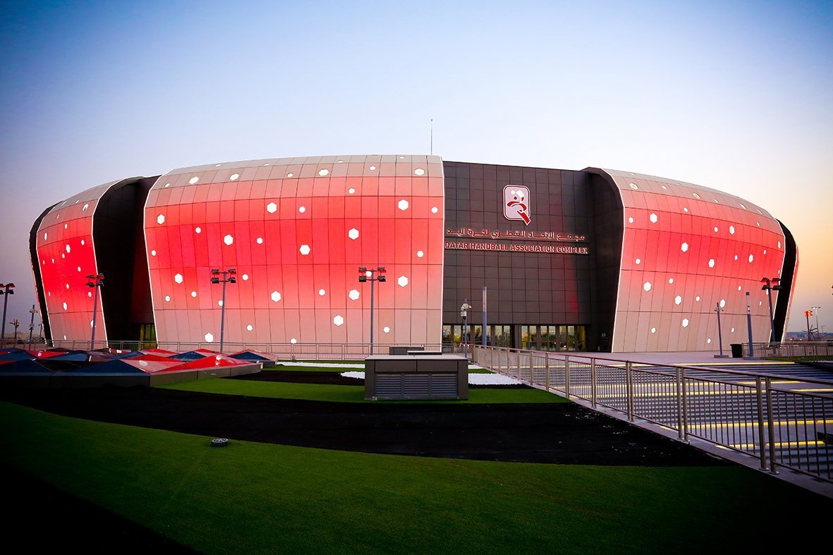 Street communication stadium qatar handball complex