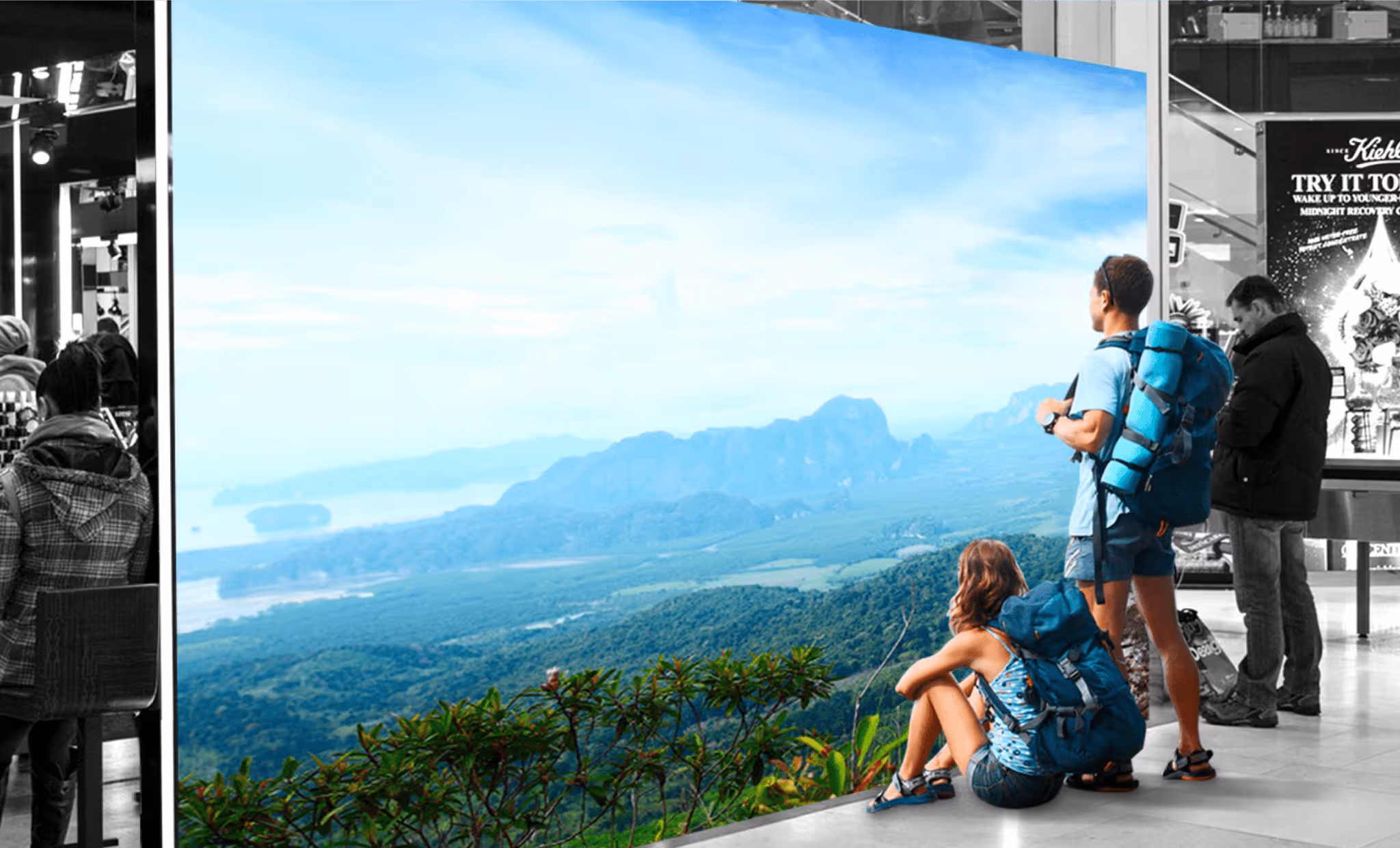 Demonstration der Lichteffekte der Straßenkommunikation