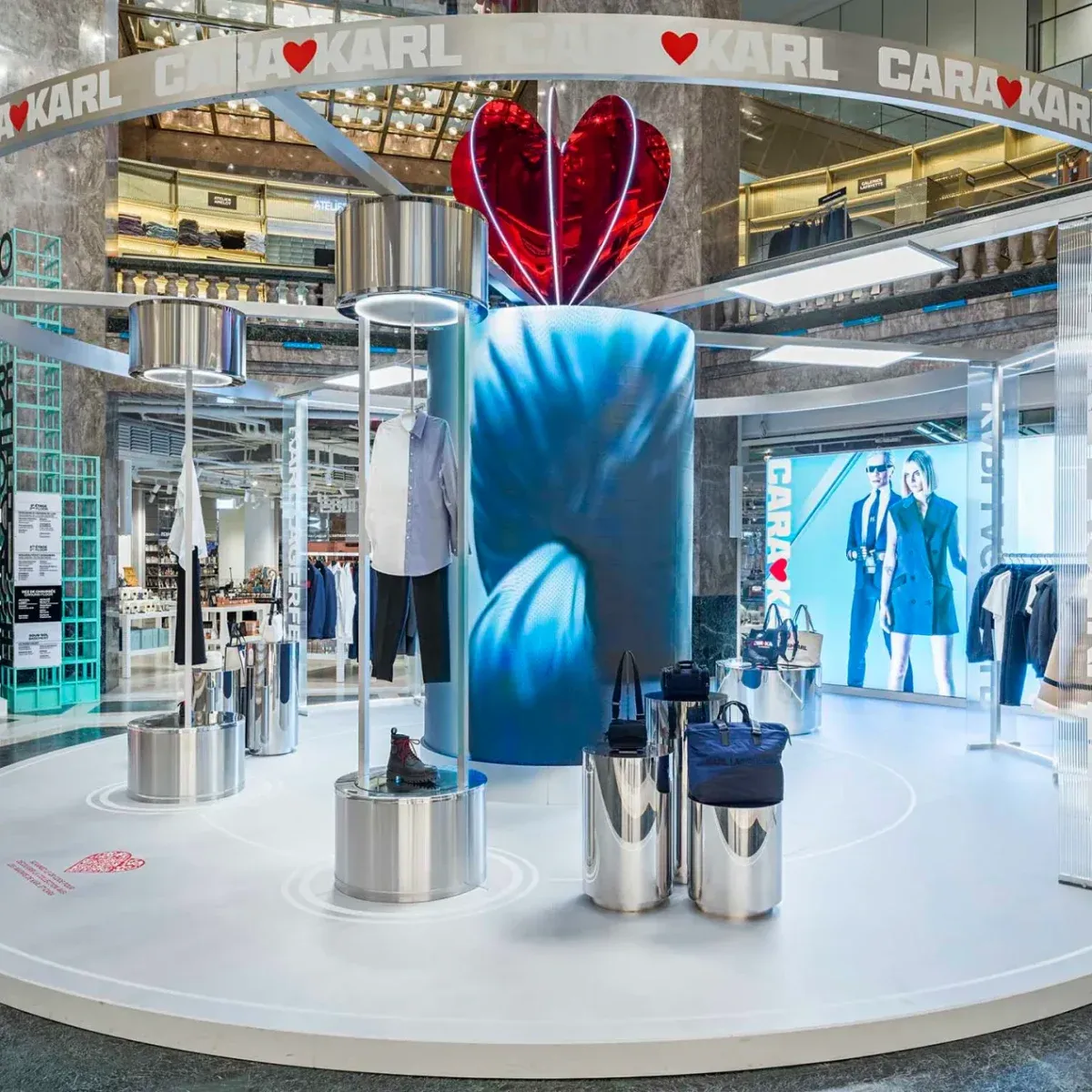 Building facade LED screen